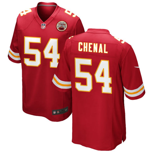 Leo Chenal Men's Nike Red Kansas City Chiefs Custom Game Jersey