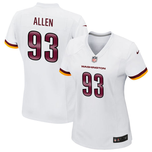 Jonathan Allen Women's Nike White Washington Commanders Game Custom Player Jersey