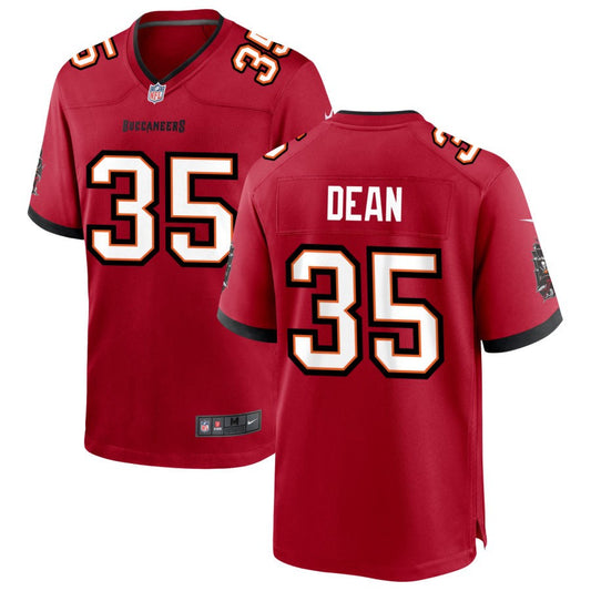 Jamel Dean Men's Nike Tampa Bay Buccaneers Red Custom Game Jersey