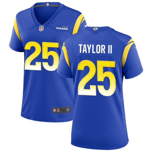 Jason Taylor II Women's Nike Los Angeles Rams Royal Custom Game Jersey