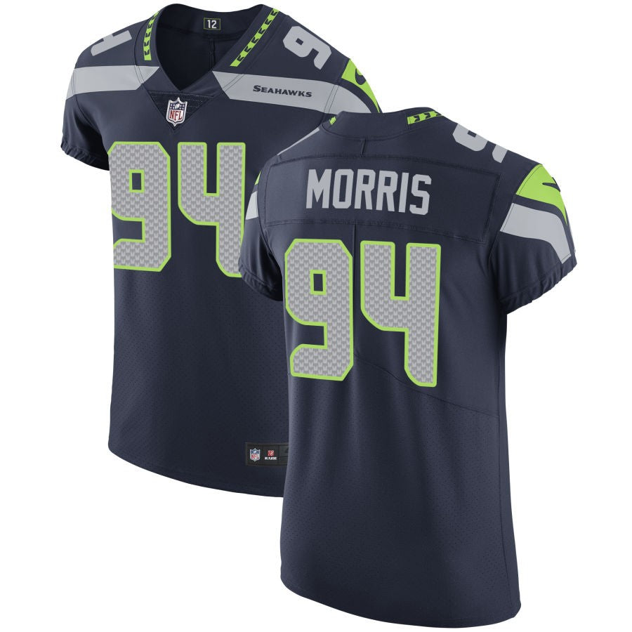 Mike Morris Men's Nike College Navy Seattle Seahawks Vapor Untouchable Custom Elite Jersey