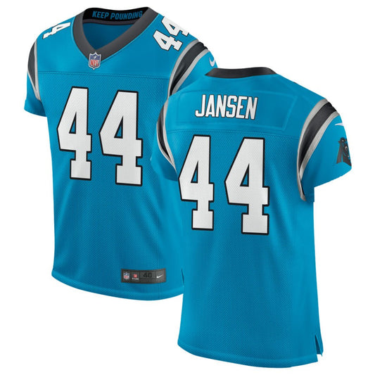 JJ Jansen Men's Nike Blue Carolina Panthers Classic Elite Custom Jersey