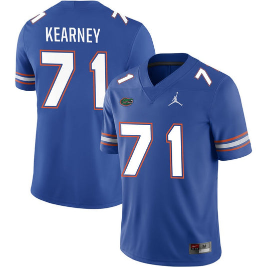 Roderick Kearney Men's Jordan Brand Royal Florida Gators Pick-A-Player NIL Replica Football Jersey