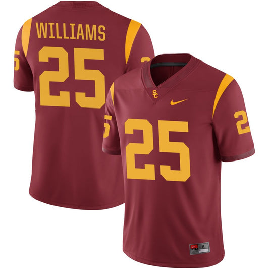 Marcelles Williams Men's Nike Crimson USC Trojans Pick-A-Player NIL Replica Football Jersey