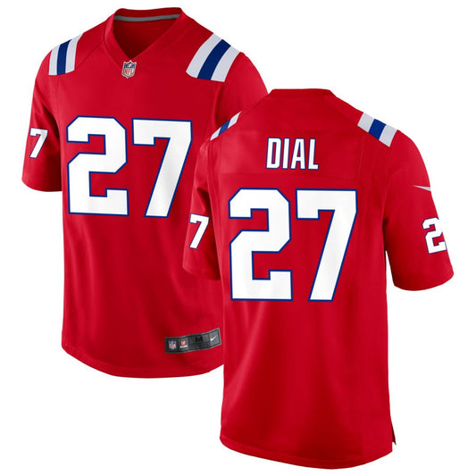 Marcellas Dial Men's Nike Red New England Patriots Alternate Custom Jersey