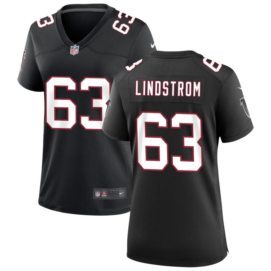 Chris Lindstrom Women's Nike Black Atlanta Falcons Throwback Custom Game Jersey