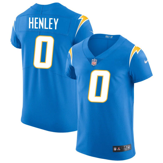 Daiyan Henley Men's Nike Powder Blue Los Angeles Chargers Vapor Elite Custom Jersey