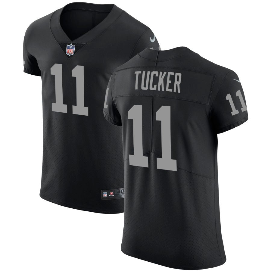 Tre Tucker Men's Nike Black Las Vegas Raiders Vapor Untouchable Custom Elite Jersey