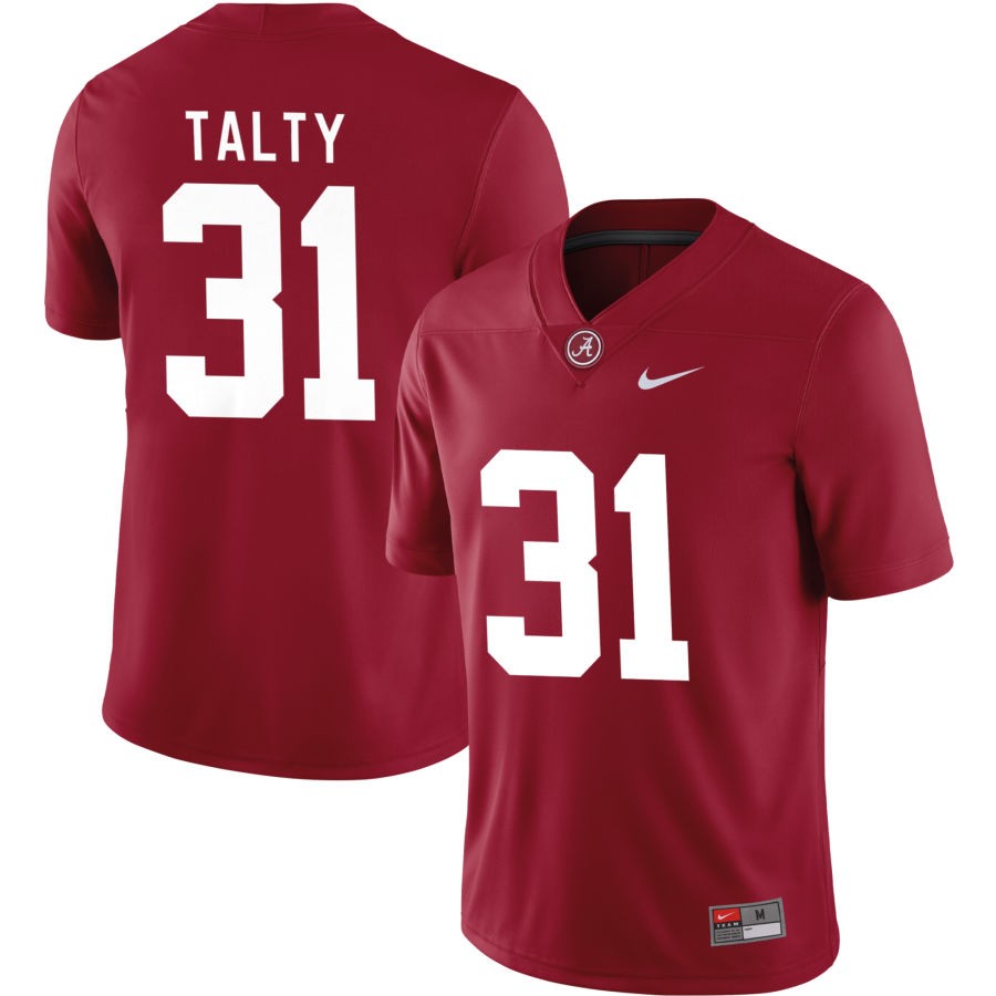 Conor Talty Men's Nike Crimson Alabama Crimson Tide Pick-A-Player NIL Replica Football Jersey