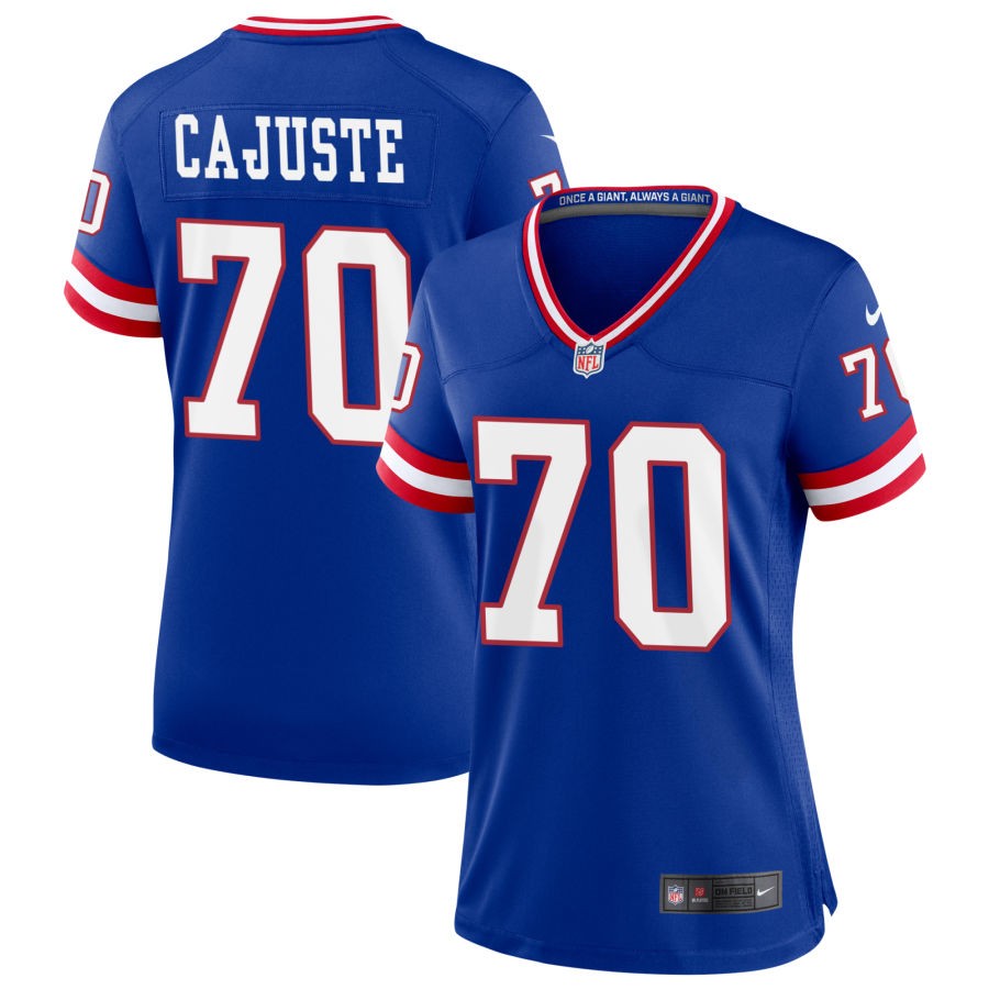 Yodny Cajuste Women's Nike Royal New York Giants Classic Custom Game Jersey