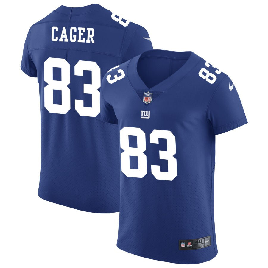 Lawrence Cager Men's Nike Royal New York Giants Vapor Untouchable Custom Elite Jersey