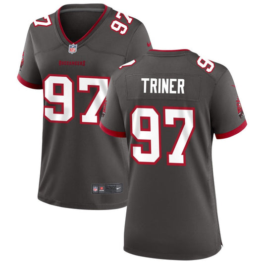 Zach Triner Women's Nike Pewter Tampa Bay Buccaneers Alternate Custom Game Jersey