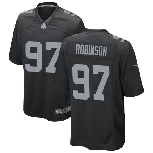 Janarius Robinson Men's Nike Black Las Vegas Raiders Custom Game Jersey