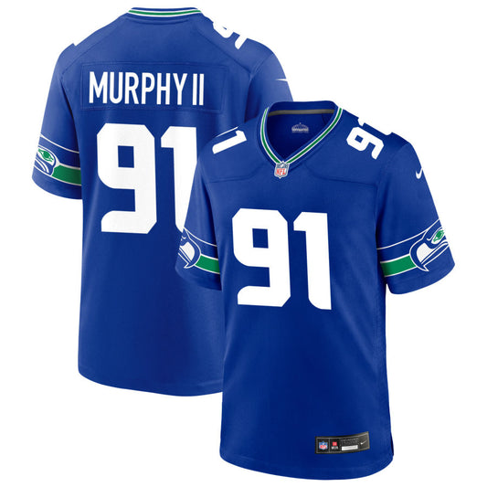 Byron Murphy II Women's Nike College Navy Seattle Seahawks Custom Game Jersey