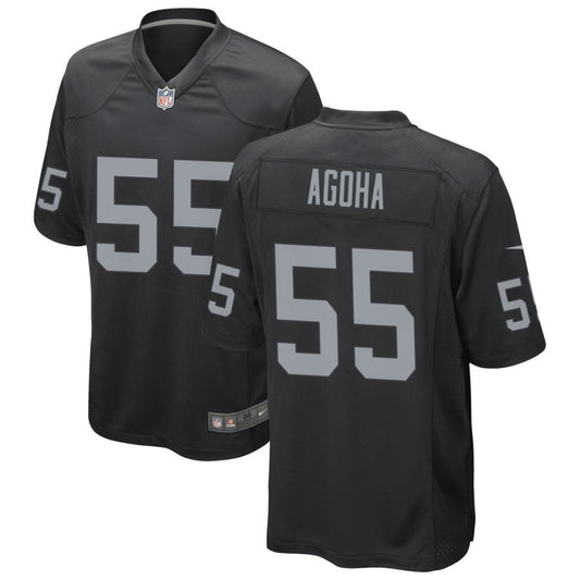 David Agoha Men's Nike Black Las Vegas Raiders Custom Game Jersey