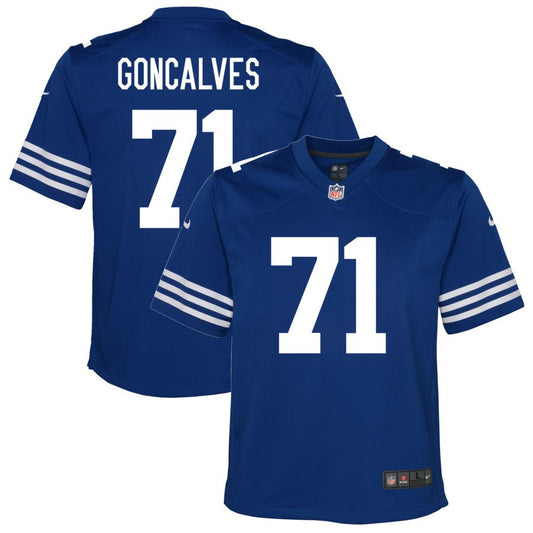 Matt Goncalves Youth Nike Royal Indianapolis Colts Alternate Custom Game Jersey