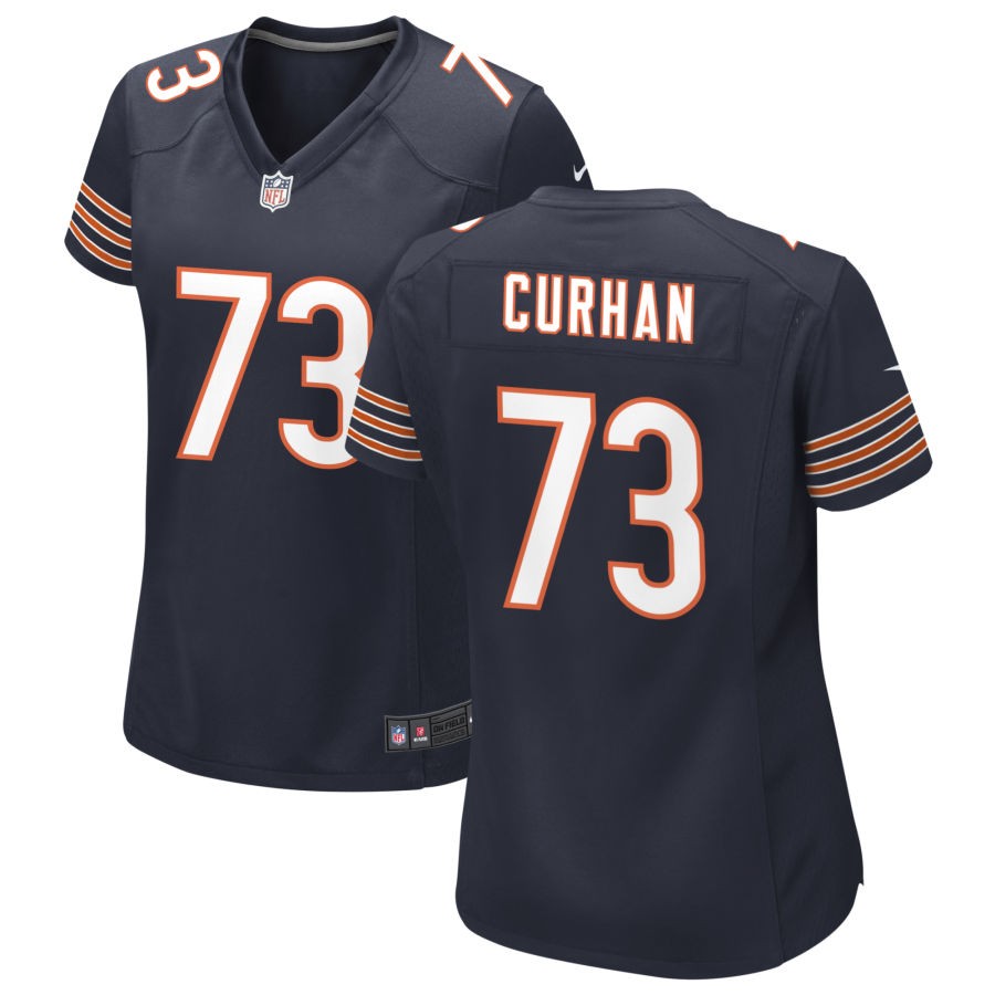 Jake Curhan Women's Nike Navy Chicago Bears Custom Game Jersey