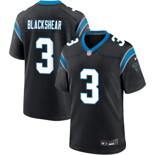 Raheem Blackshear Men's Nike Black Carolina Panthers Custom Game Jersey