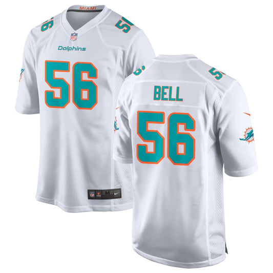 Quinton Bell Men's Nike White Miami Dolphins Custom Game Jersey