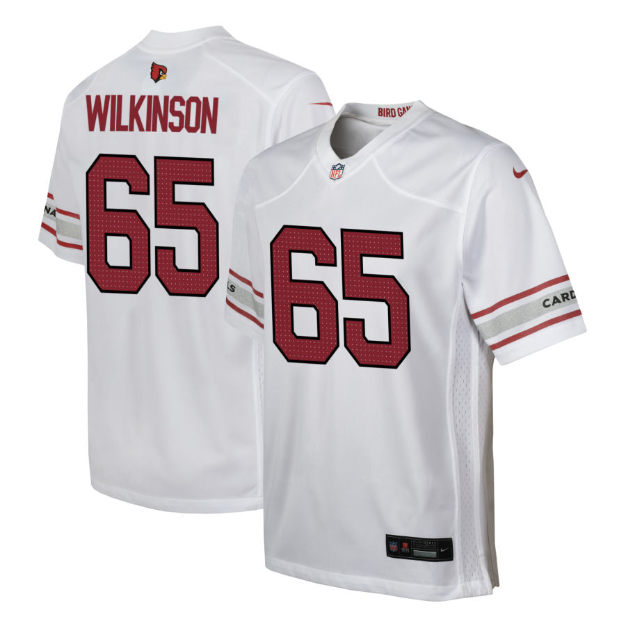 Elijah Wilkinson Youth Nike  White Arizona Cardinals Custom Game Jersey