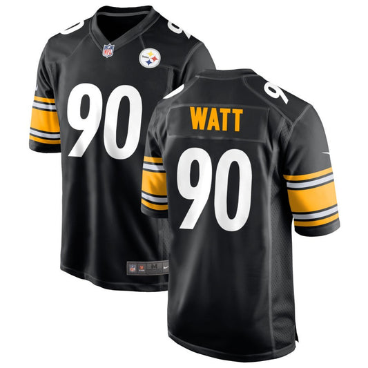 T.J. Watt Men's Nike Black Pittsburgh Steelers Custom Game Jersey