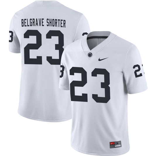 Antoine Belgrave Shorter Men's Nike White Penn State Nittany Lions Pick-A-Player NIL Replica Football Jersey