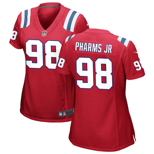 Jeremiah Pharms Jr Women's Nike Red New England Patriots Alternate Custom Jersey