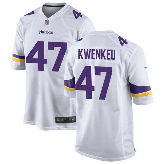 William Kwenkeu Men's Nike White Minnesota Vikings Custom Game Jersey