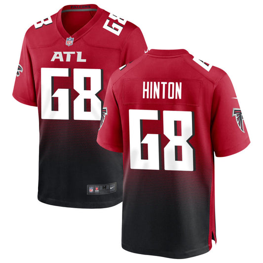 Kyle Hinton Men's Nike Red Atlanta Falcons Alternate Custom Game Jersey