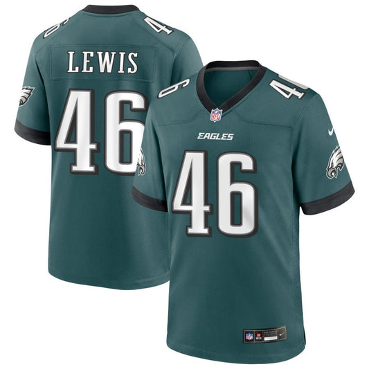 Terrell Lewis Men's Nike Midnight Green Philadelphia Eagles Custom Game Jersey