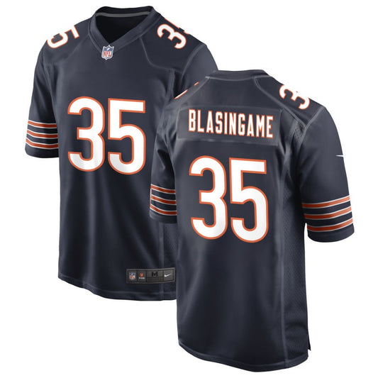 Khari Blasingame Men's Nike Navy Chicago Bears Custom Game Jersey
