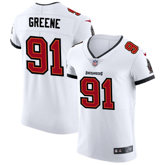 Mike Greene Men's Nike White Tampa Bay Buccaneers Vapor Elite Custom Jersey