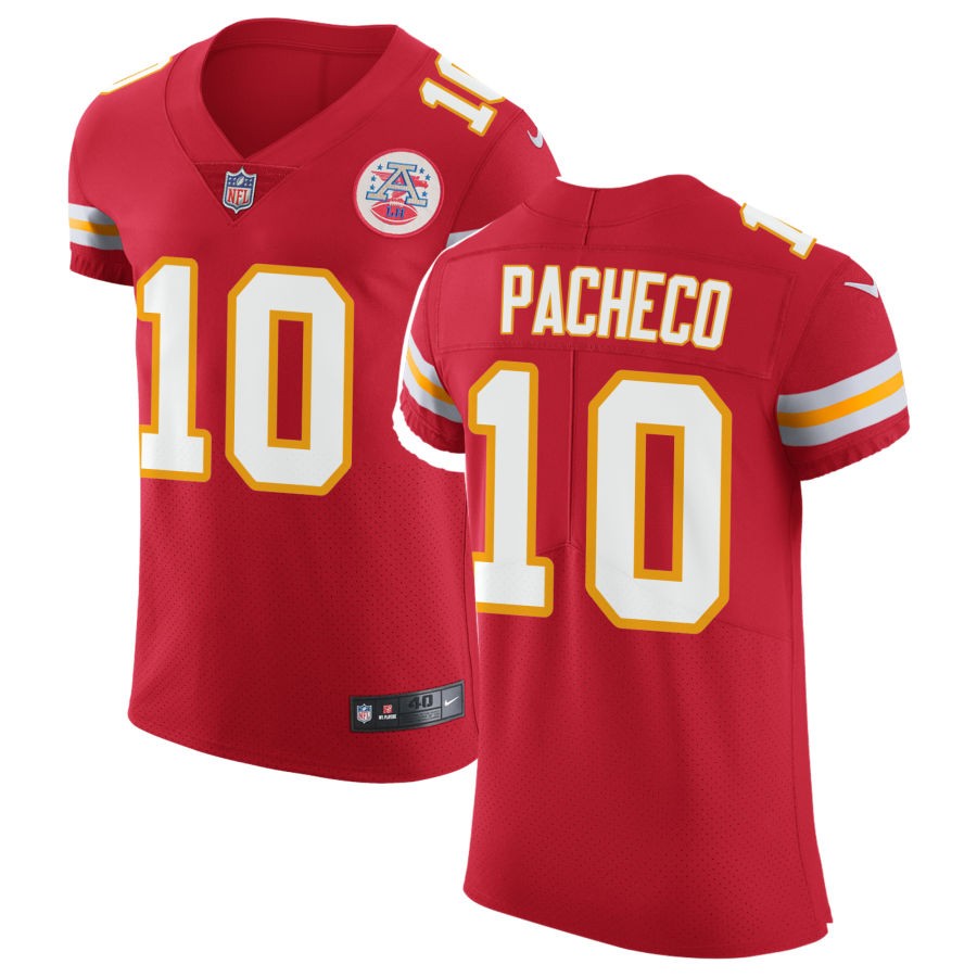 Isiah Pacheco Men's Nike Red Kansas City Chiefs Vapor Untouchable Custom Elite Jersey