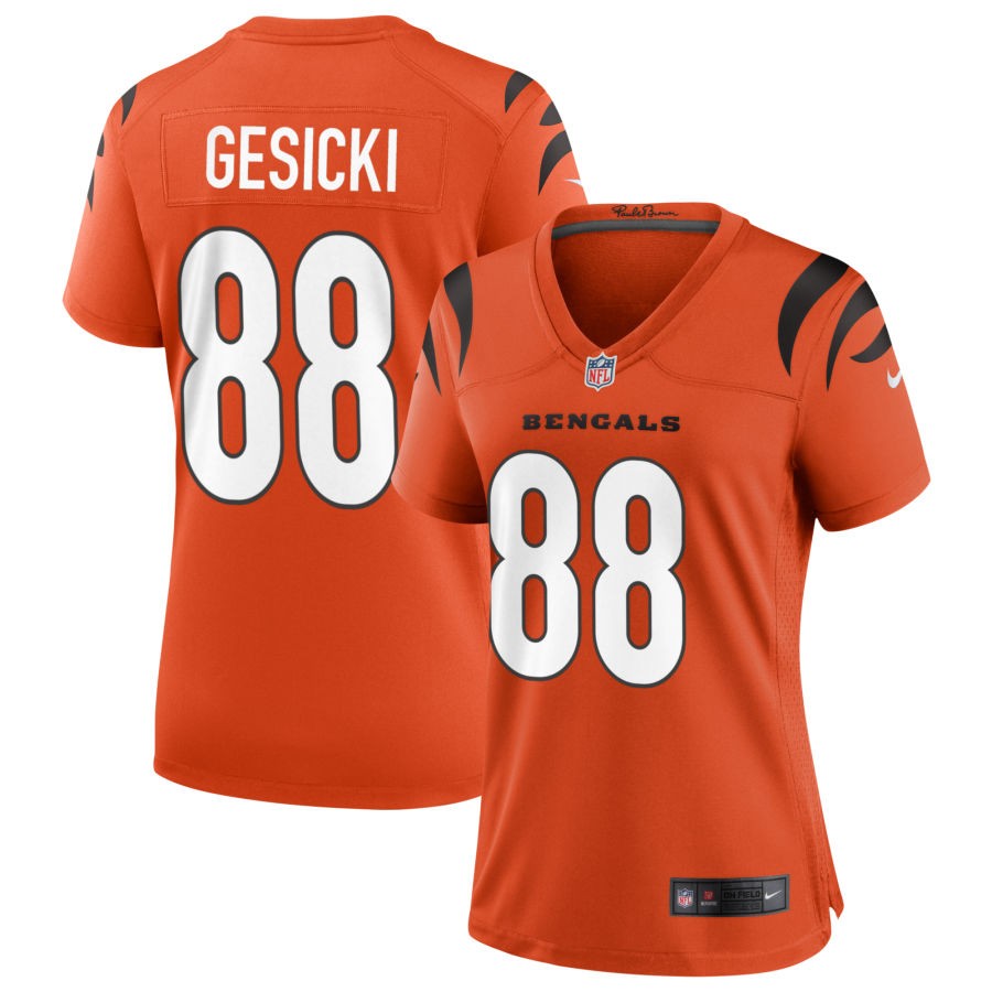 Mike Gesicki Women's Nike Orange Cincinnati Bengals Alternate Game Custom Jersey