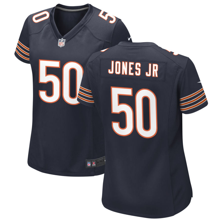 Carl Jones Jr Women's Nike Navy Chicago Bears Custom Game Jersey