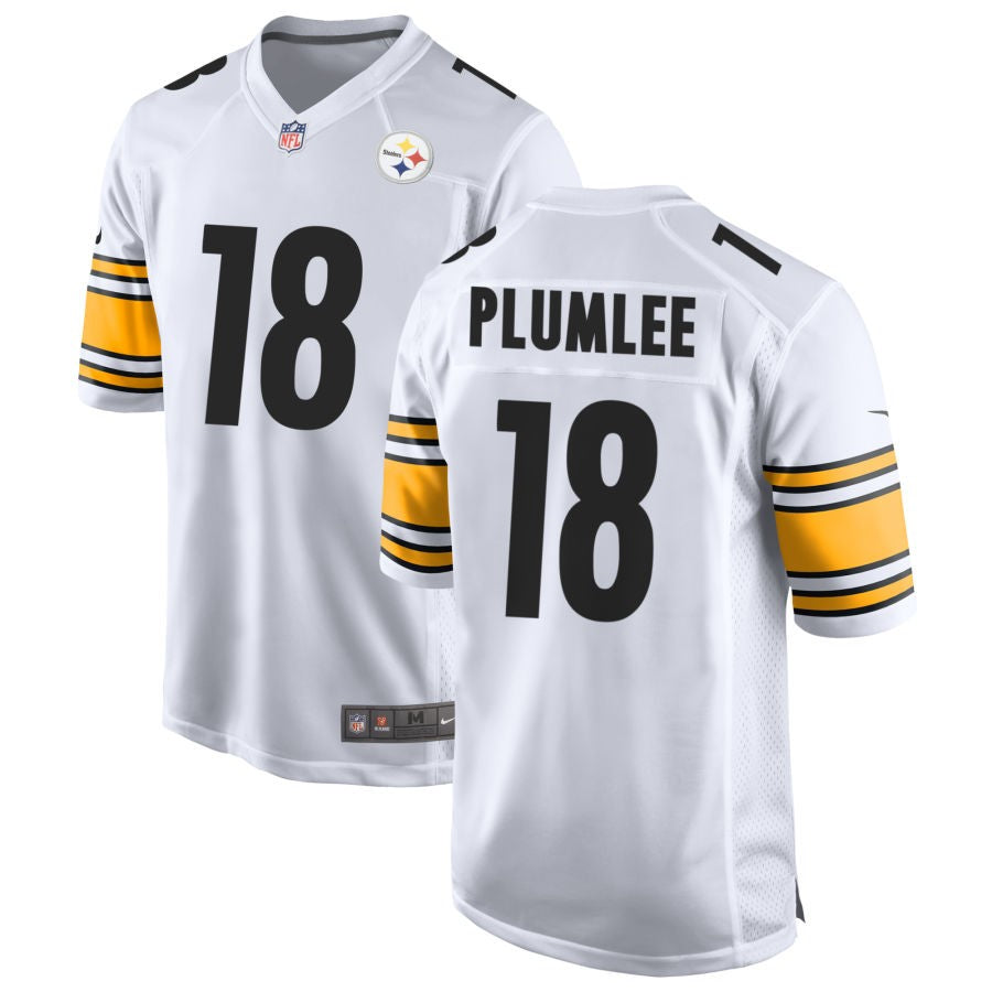 John Rhys Plumlee Men's Nike White Pittsburgh Steelers Game Custom Jersey