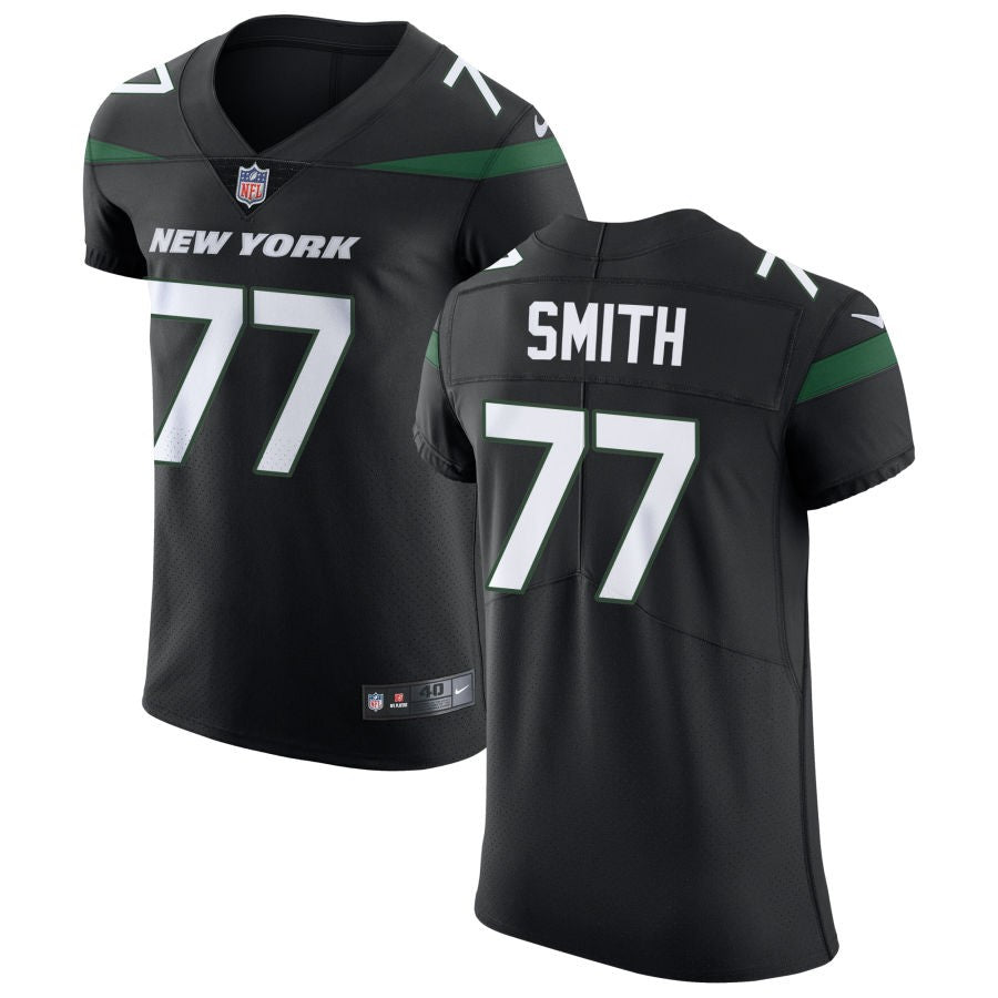 Tyron Smith Men's Nike Stealth Black New York Jets Vapor Untouchable Elite Custom Jersey