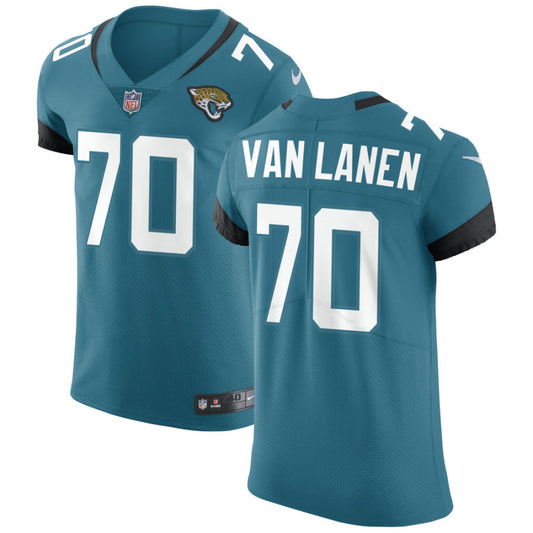 Cole Van Lanen Men's Nike Teal Jacksonville Jaguars Vapor Untouchable Elite Custom Jersey