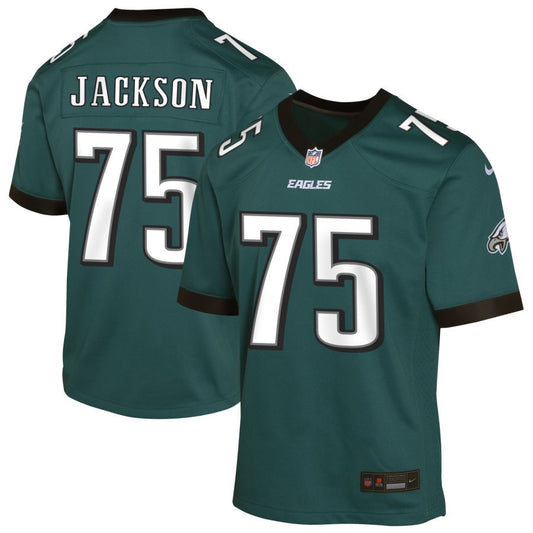 Tarron Jackson Youth Nike Midnight Green Philadelphia Eagles Custom Game Jersey