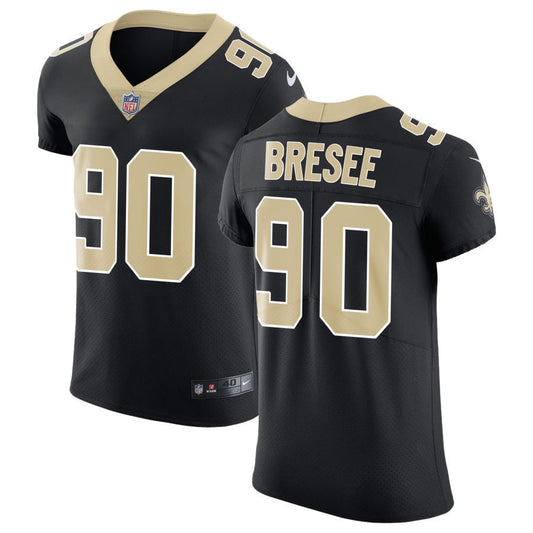 Bryan Bresee Men's Nike Black New Orleans Saints Vapor Untouchable Custom Elite Jersey