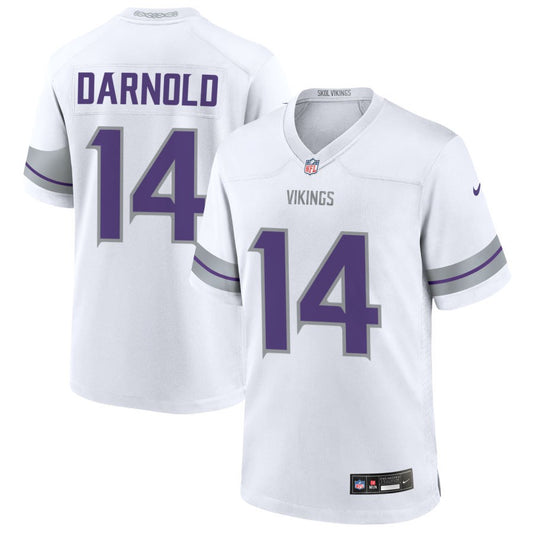 Sam Darnold Men's Nike White Minnesota Vikings Alternate Custom Game Jersey