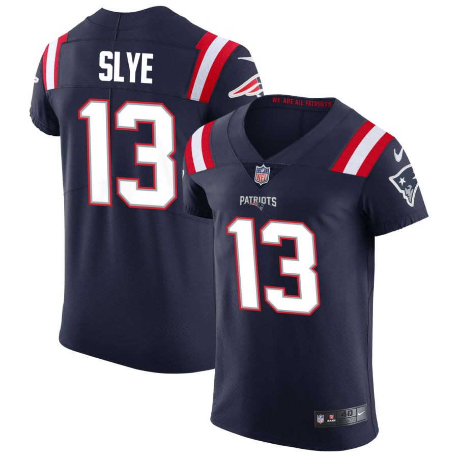 Joey Slye Men's Nike Navy New England Patriots Vapor Elite Custom Jersey