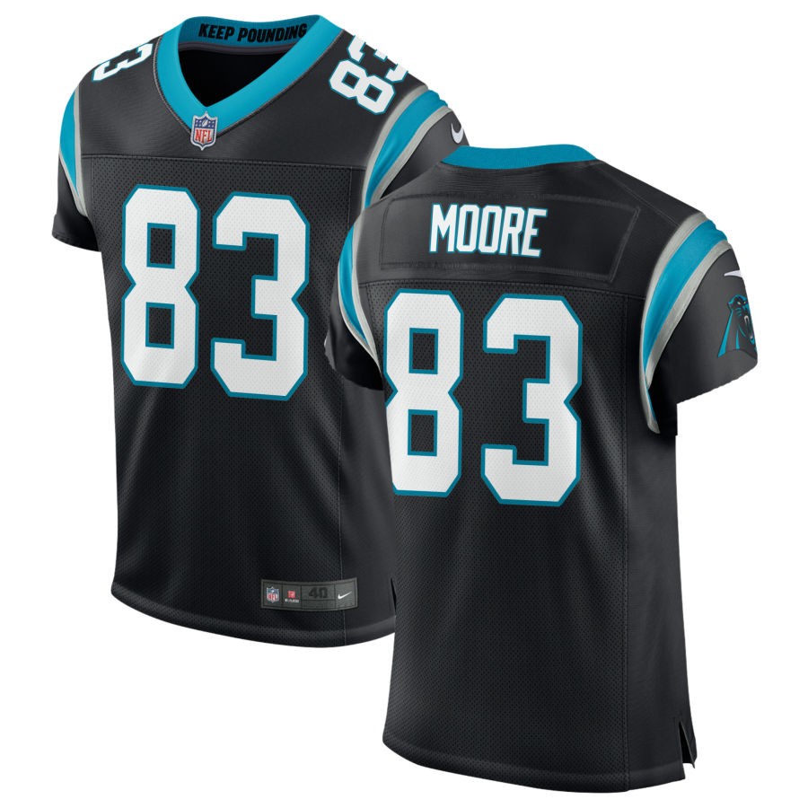 David Moore Men's Nike Black Carolina Panthers Classic Custom Elite Jersey