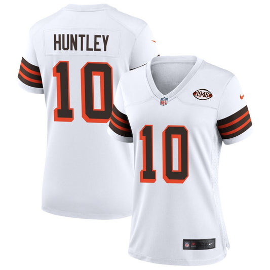 Tyler Huntley Women's Nike White Cleveland Browns 1946 Collection Alternate Custom Jersey