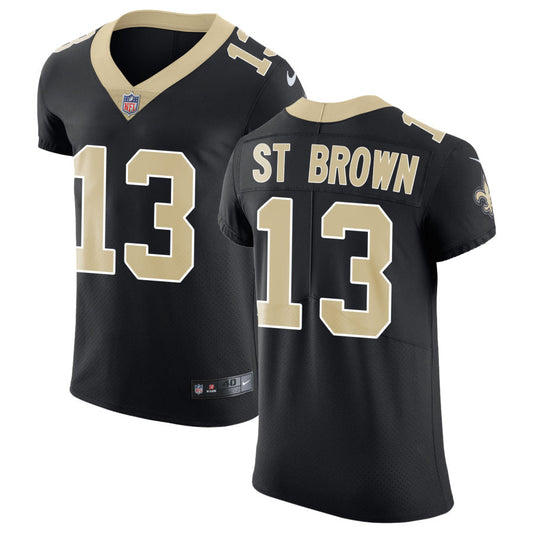 Equanimeous St Brown Men's Nike Black New Orleans Saints Vapor Untouchable Custom Elite Jersey