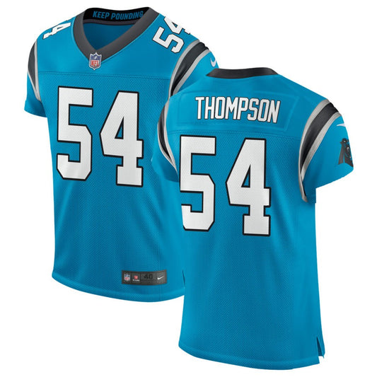 Shaq Thompson Men's Nike Blue Carolina Panthers Classic Elite Custom Jersey