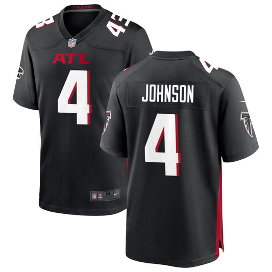 Anthony Johnson Men's Nike Black Atlanta Falcons Custom Game Jersey