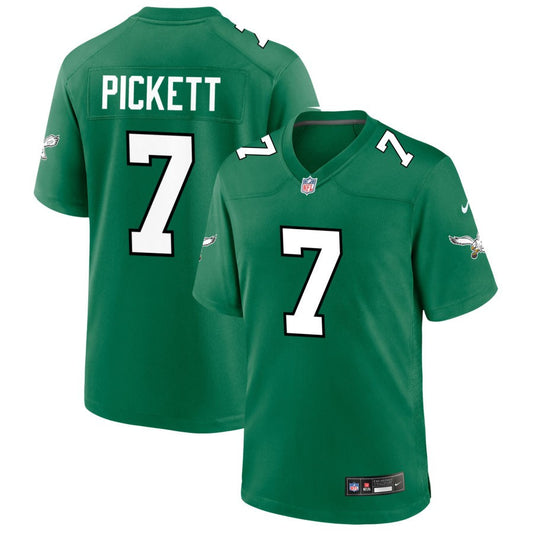 Kenny Pickett Men's Nike Kelly Green Philadelphia Eagles Alternate Custom Game Jersey