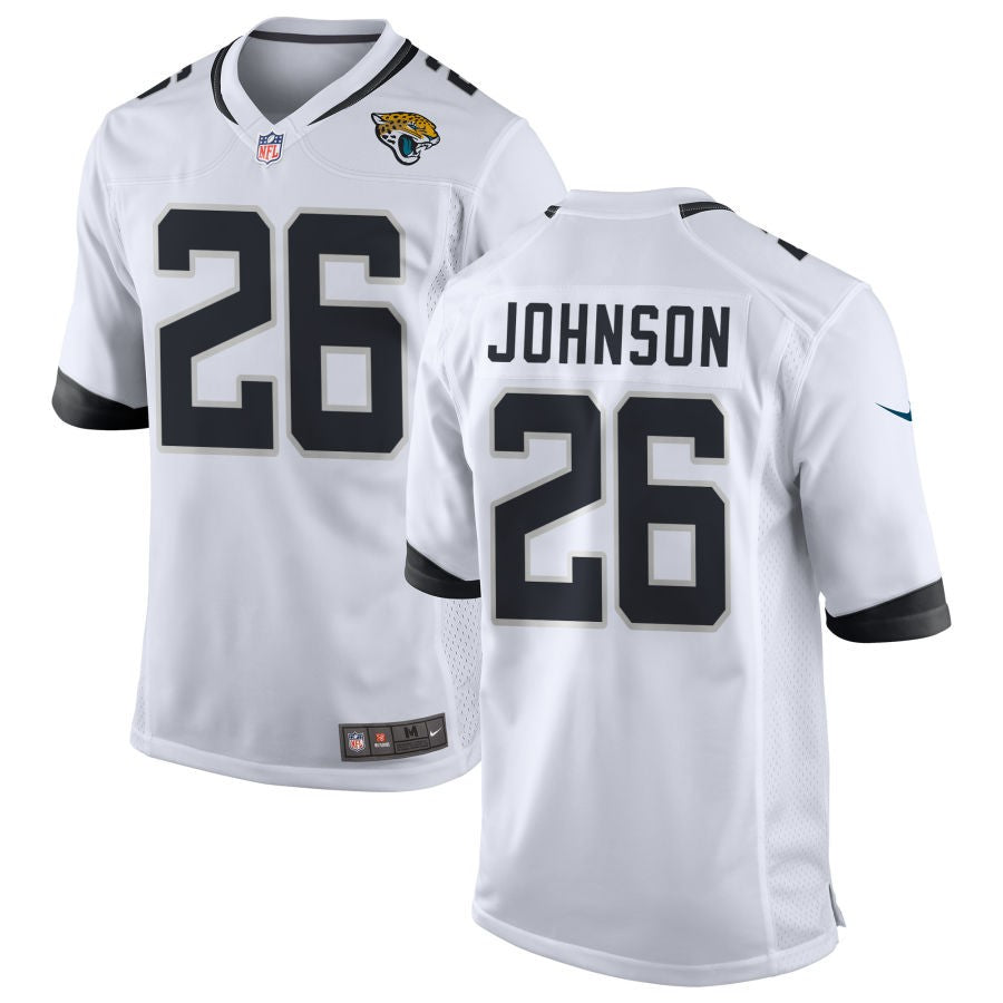 Antonio Johnson Men's Nike White Jacksonville Jaguars Custom Game Jersey