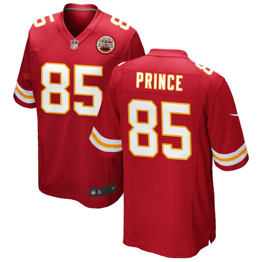 Gerrit Prince Men's Nike Red Kansas City Chiefs Custom Game Jersey